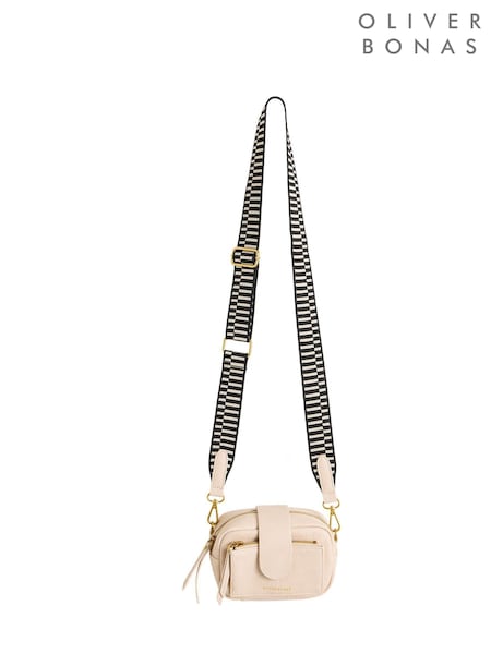 Oliver Bonas Cream Cora Cross-Body Bag (AA5030) | CA$133