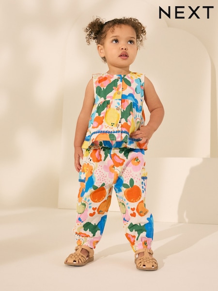 Arcoíris - 100% Cotton Bright Top and Trousers Set (3mths-7yrs) (AA5034) | 26 € - 32 €
