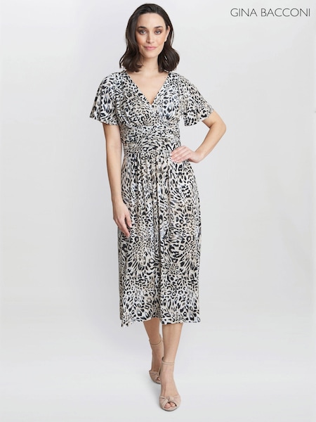 Gina Bacconi Georgia Jersey Maxi Black Dress (AA5329) | €95