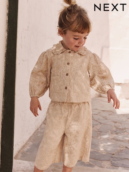 Piedra - Embroidered Shacket and Trousers Set (3mths-7yrs) (AA5384) | 41 € - 47 €