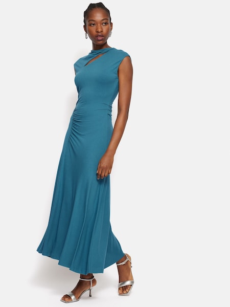 Jigsaw Blue Slash Neck Dress (AA5392) | €94