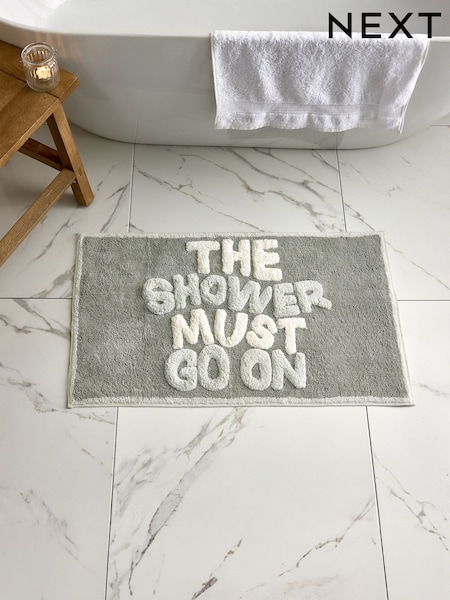 The Shower Must Go On 100% Cotton Bath Mat (AA5400) | 24 €