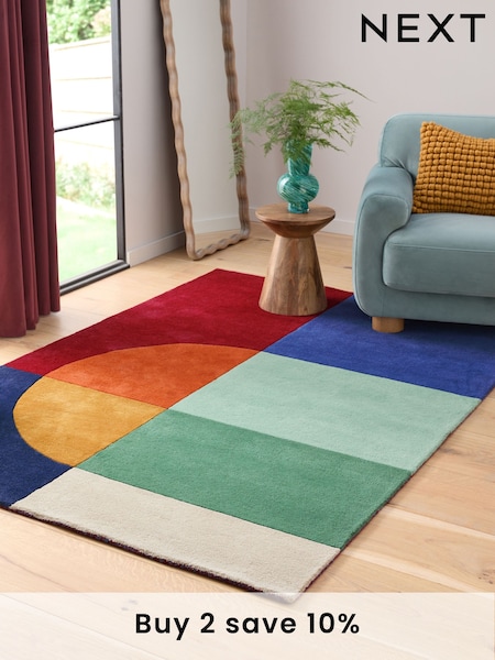 Multi Bright Preppy Block Rug (AA5428) | €126 - €351