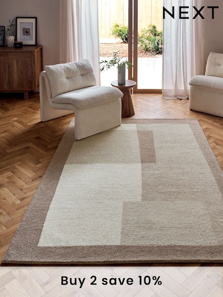 Dark Natural Quinn Blocks Rug (AA5430) | €79 - €318