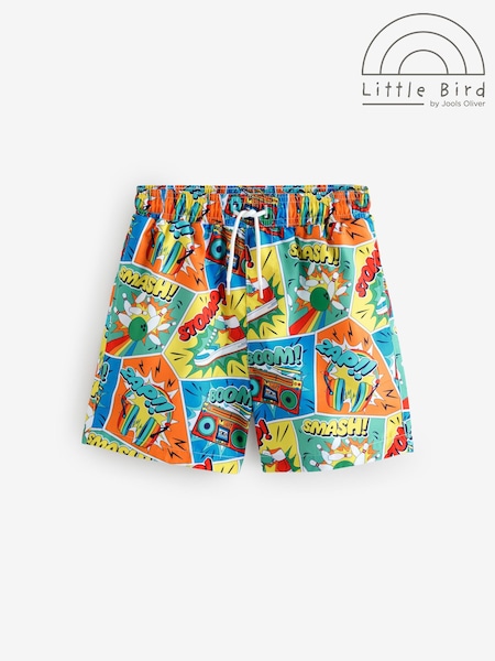 Little Bird by Jools Oliver Blue/Green Rainbow Shorts (AA5433) | €21 - €27