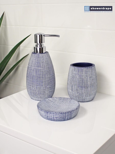 Showerdrape Denim Set of 3 Bathroom Accessory Set (AA5824) | 55 €