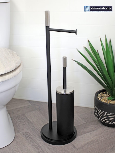 Showerdrape Chester Toilet Roll & Brush Combo Set (AA5826) | R$ 620