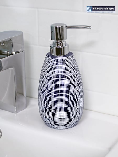 Showerdrape Navy Denim Collection Liquid Soap Dispenser (AA5829) | €20