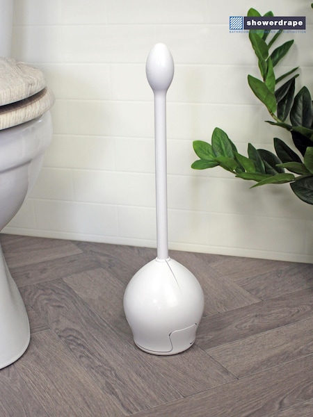 Showerdrape White Hatch ABS Toilet Brush (AA5831) | R$ 160