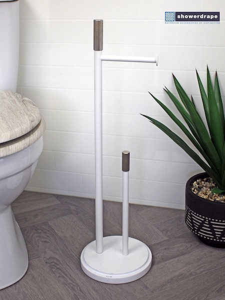 Showerdrape Chester Toilet Roll & Spare Paper Combo Set (AA5838) | R$ 640