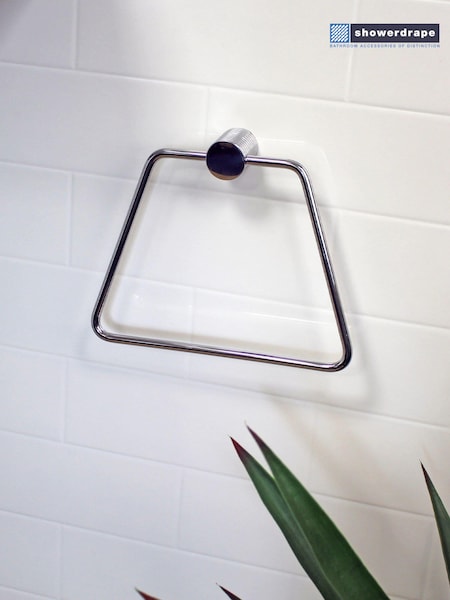 Showerdrape Silver Vitality Towel Ring (AA5851) | €34
