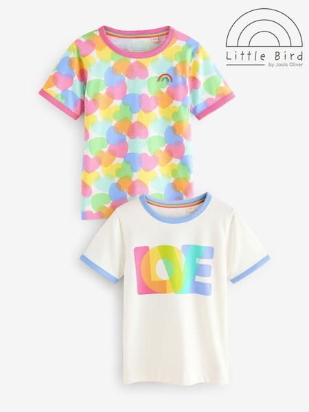 Rosa/morado - Little Bird by Jools Oliver Short Sleeve Colourful T-Shirts 2 Pack (AA5939) | 28 € - 40 €