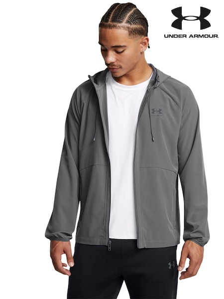 Under Armour Grey Stretch Woven Windbreaker (AA5972) | LEI 559