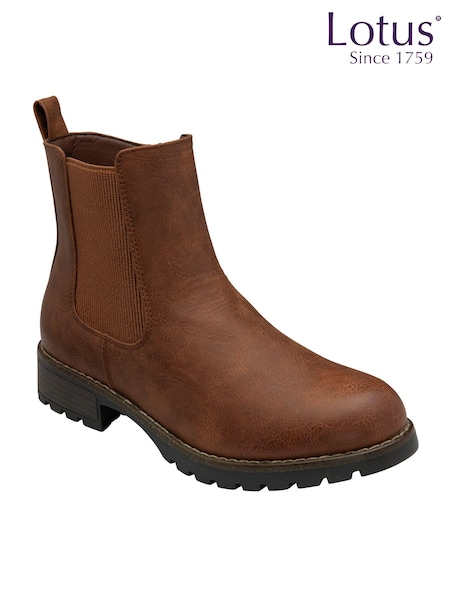 Lotus Brown Chelsea Boots (AA6039) | R$ 640