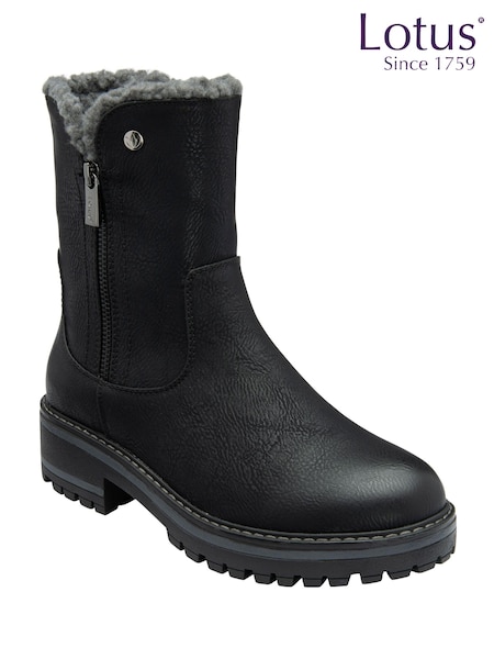 Lotus Zip Up Ankle Boots (AA6067) | €110