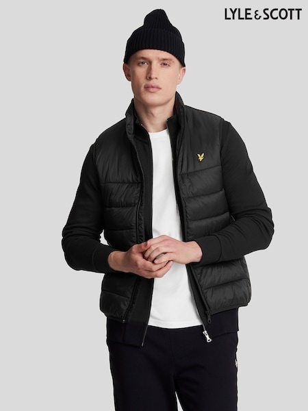 Lyle & Scott Black Wadded Gilet (AA6238) | €66