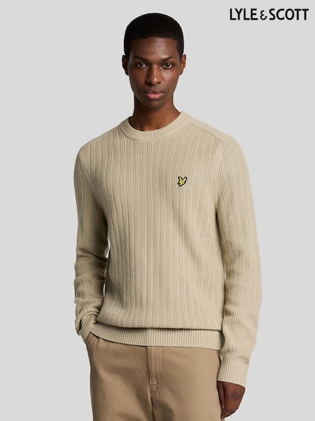 Lyle & Scott Ribbed Crew Neck Jumper (AA6264) | ‏478‏₪