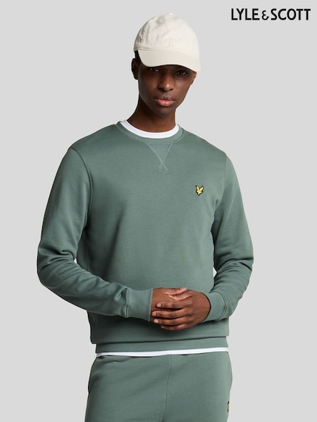 Lyle & Scott Green Cotton Sweat Shorts (AA6272) | AED145