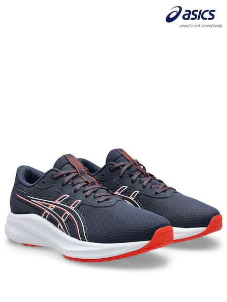 Blue/Orange - Asics Gel-excite 11 Kids And Junior Trainers