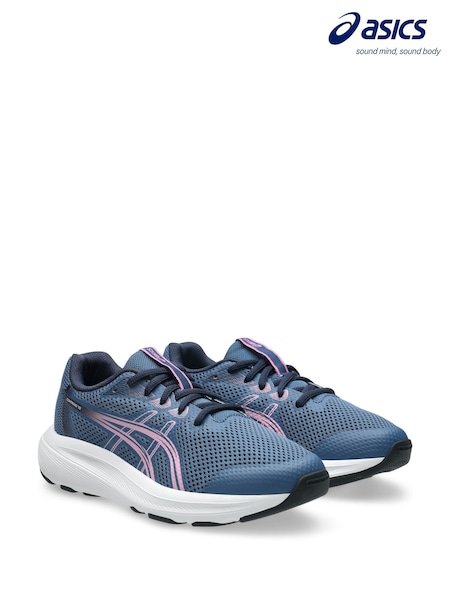 Mėlyna/rožinė - Asics Contend 10 Kids And Junior Trainers