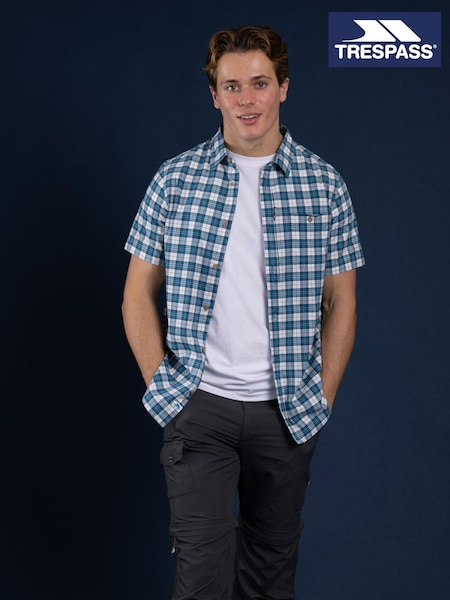 Trespass Mens Blue Calcutt Shirt (AA6347) | R$ 235