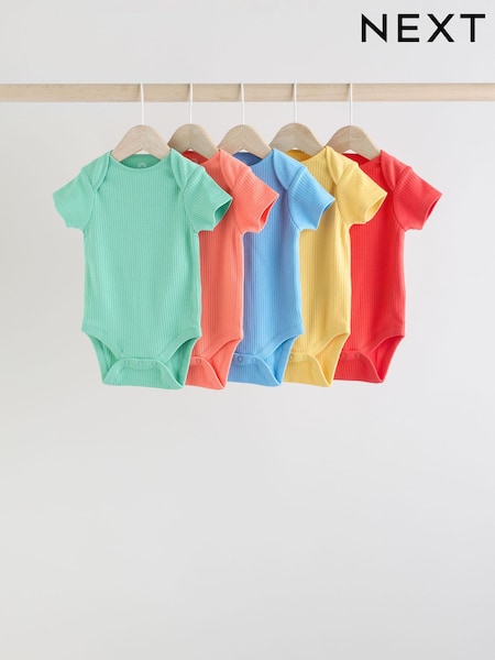 Brillante - Baby Short Sleeve Bodysuits 5 Pack (AA6356) | 19 € - 22 €