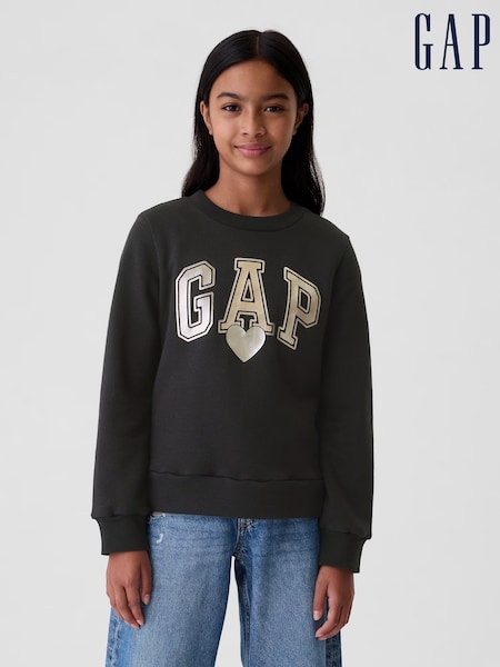 Gap Black Heart Logo Crew Neck Sweatshirt (4-13yrs) (AA6361) | €24