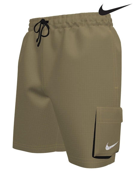 beis - Nike Voyage Cargo Pocket 6 Inch Swim Shorts (AA6378) | 35 €