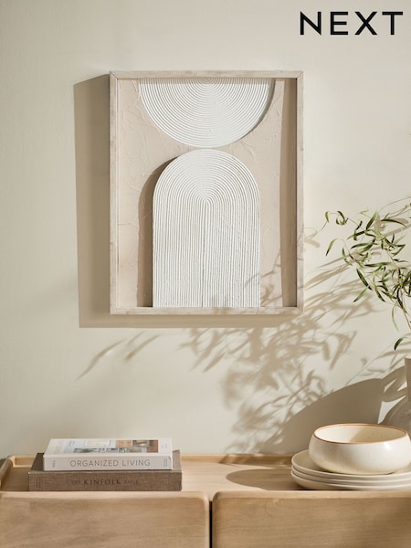 Natural Light Up Textured Abstract Wall Art (AA6398) | €45
