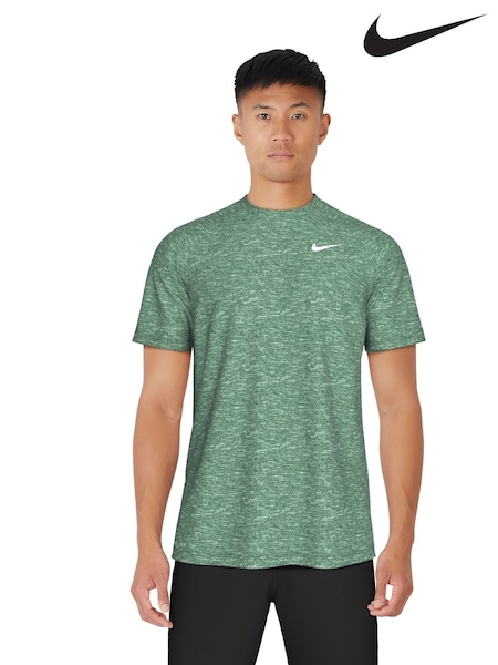 Verde - Nike Short Sleeve Hydroguard Rash T-Shirt (AA6425) | 48 €