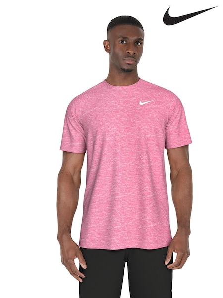 Nike Pink Short Sleeve Hydroguard Rash T-Shirt (AA6426) | €45