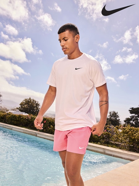 Nike White Short Sleeve Hydroguard Rash T-Shirt (AA6433) | €46