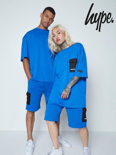 Hype. Continu8 Unisex Cargo Pocket Black Shorts (AA6455) | €63