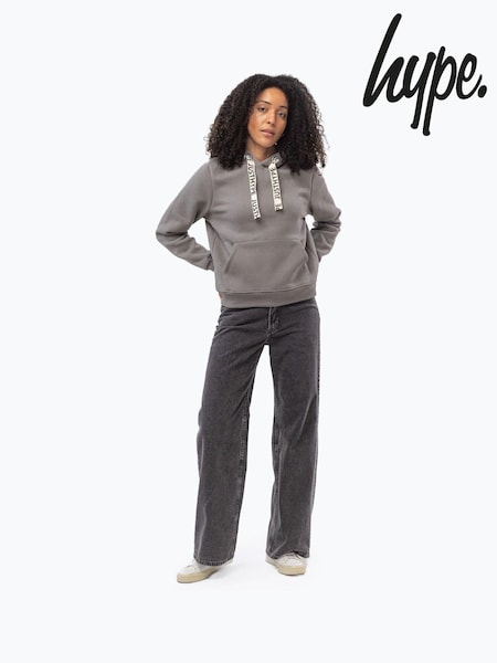 Hype. Womens Grey Drawstring Hoodie (AA6487) | ‏233 د.إ.‏