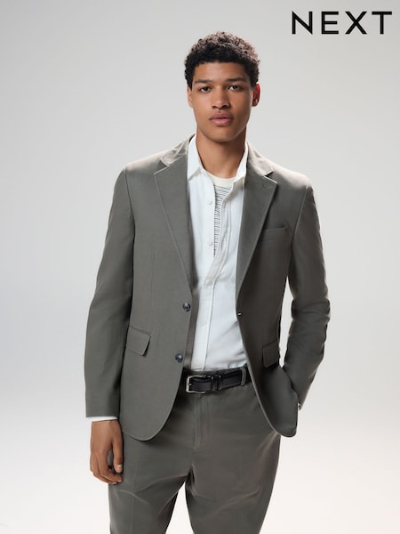 Зелений - Стандартний крій - Slim Fit Tencel™ Suit Jacket (AA6523) | 3 676 грн