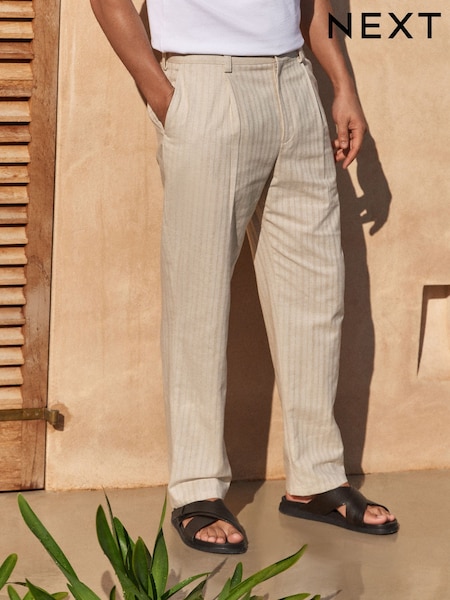 Neutro - Relaxed Fit Textured Stripe Suit Trousers (AA6550) | R$ 480