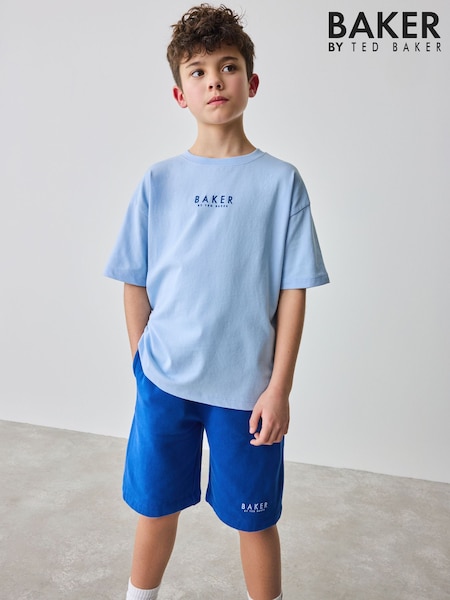Baker by Ted Baker Oversized 100% Cotton T-Shirt And Shorts Set (AA6563) | 1,682 UAH - 2,043 UAH
