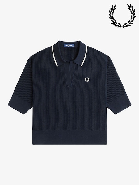 Fred Perry Open-collar Mesh Knit-shirt (AA6637) | €189