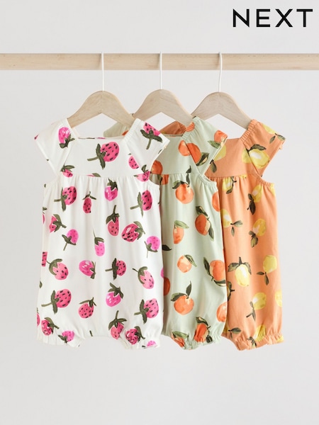 Çok Parlak Meyve - Baby Printed Rompers 3 Pack (AA6647) | ₺666 - ₺ 814