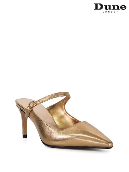 Dune London Brown Chronicle Buckle Open Mules (AA6688) | R$ 890