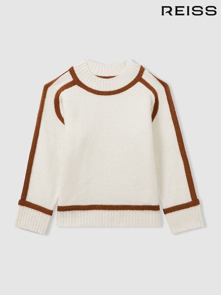 Marfil - Reiss Geo Wool-Blend Contrast Jumper (AA6703) | 65 €