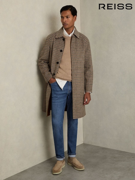 Reiss Mid Blue Wash Maddison Tapered Slim-Fit Jeans (AA6709) | €142