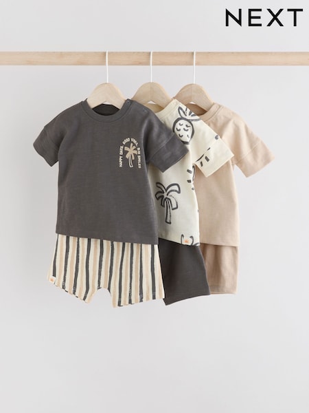 Palmera monocromática - Baby Tops and Shorts Set 6 Piece (AA6726) | 37 € - 40 €