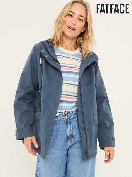 FatFace Charcoal Grey Waterproof Coat (AA6746) | ₪498