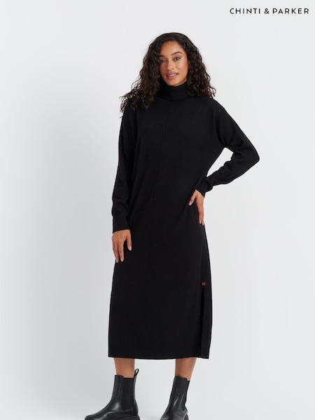 Chinti & Parker Roll Neck Black Dress (AA6801) | €165