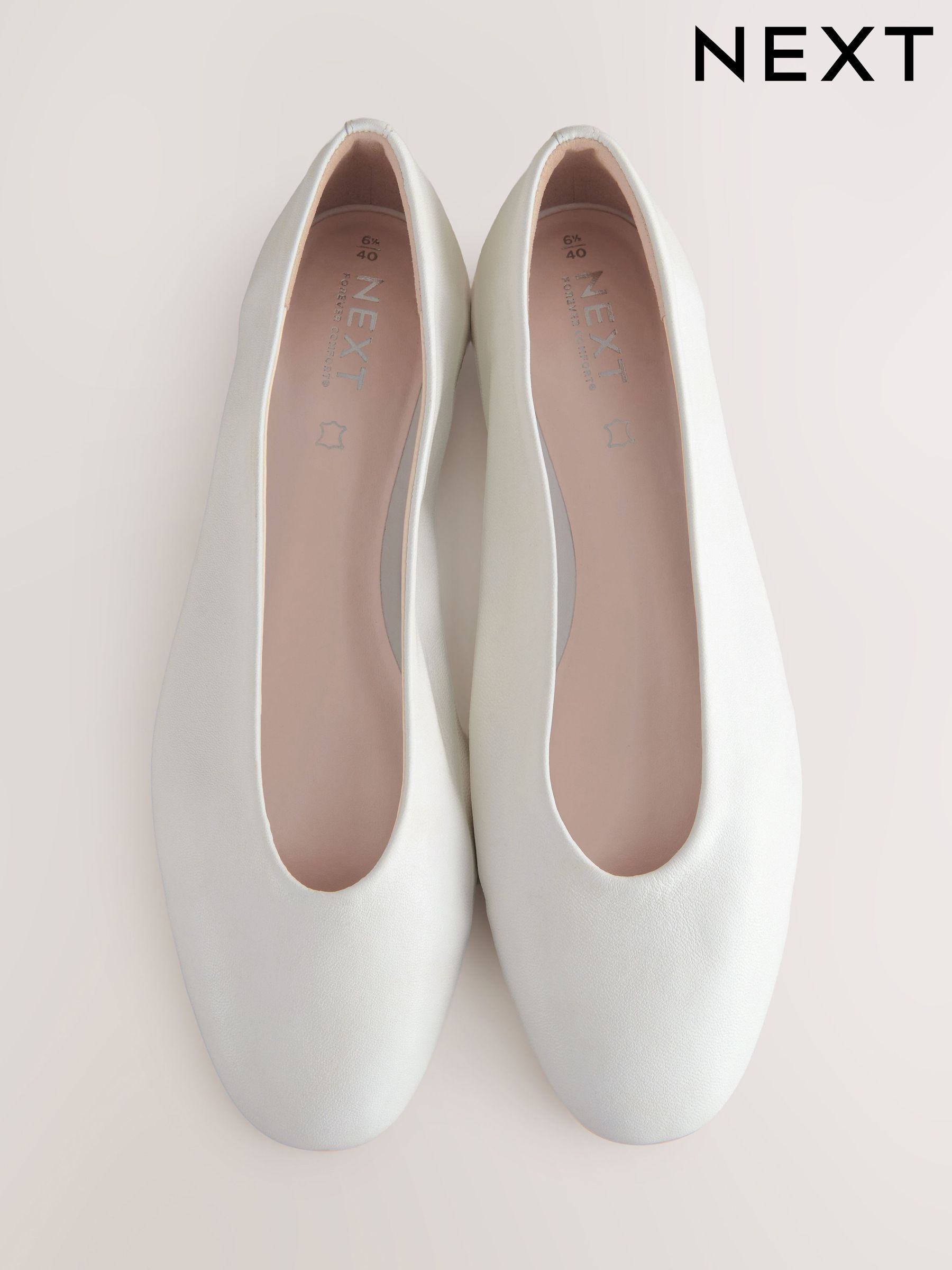 Womens White Ballerinas | White Ballet Pumps | Next USA