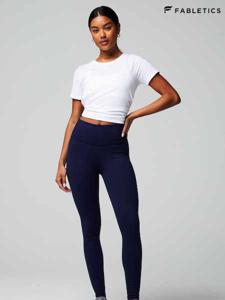 Fabletics Navy Define Power Hold High Waisted Leggings (AA6986) | €53