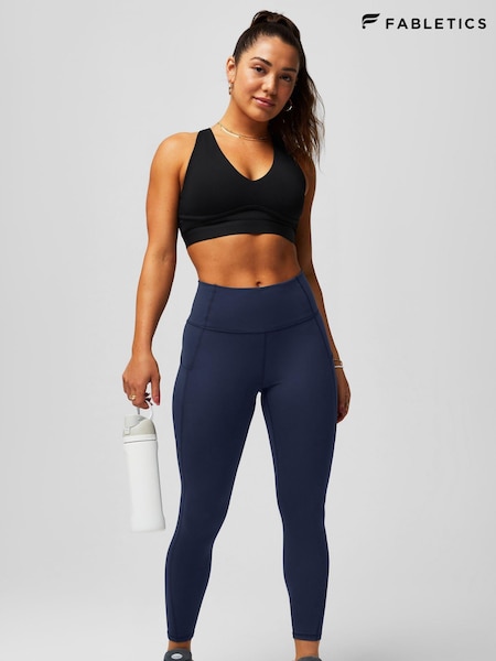 Fabletics Blue Oasis Pure Luxe High Waisted 7/8 Leggings (AA6987) | €74