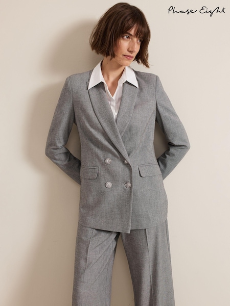 Phase Eight Grey Dilly Blazer (AA6999) | AED434
