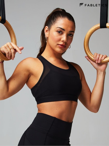 Fabletics Black Faye High Impact Sports Bra (AA7011) | BGN 209
